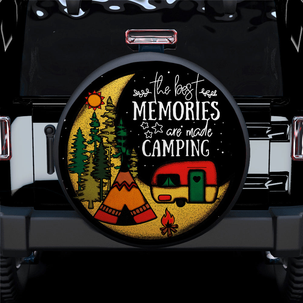 The Best Memories Are Made Camping Jeep Car Spare Tire Covers Gift For Campers Nearkii