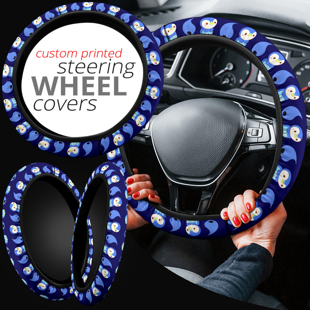 Pokemon Piplup Car Steering Wheel Cover