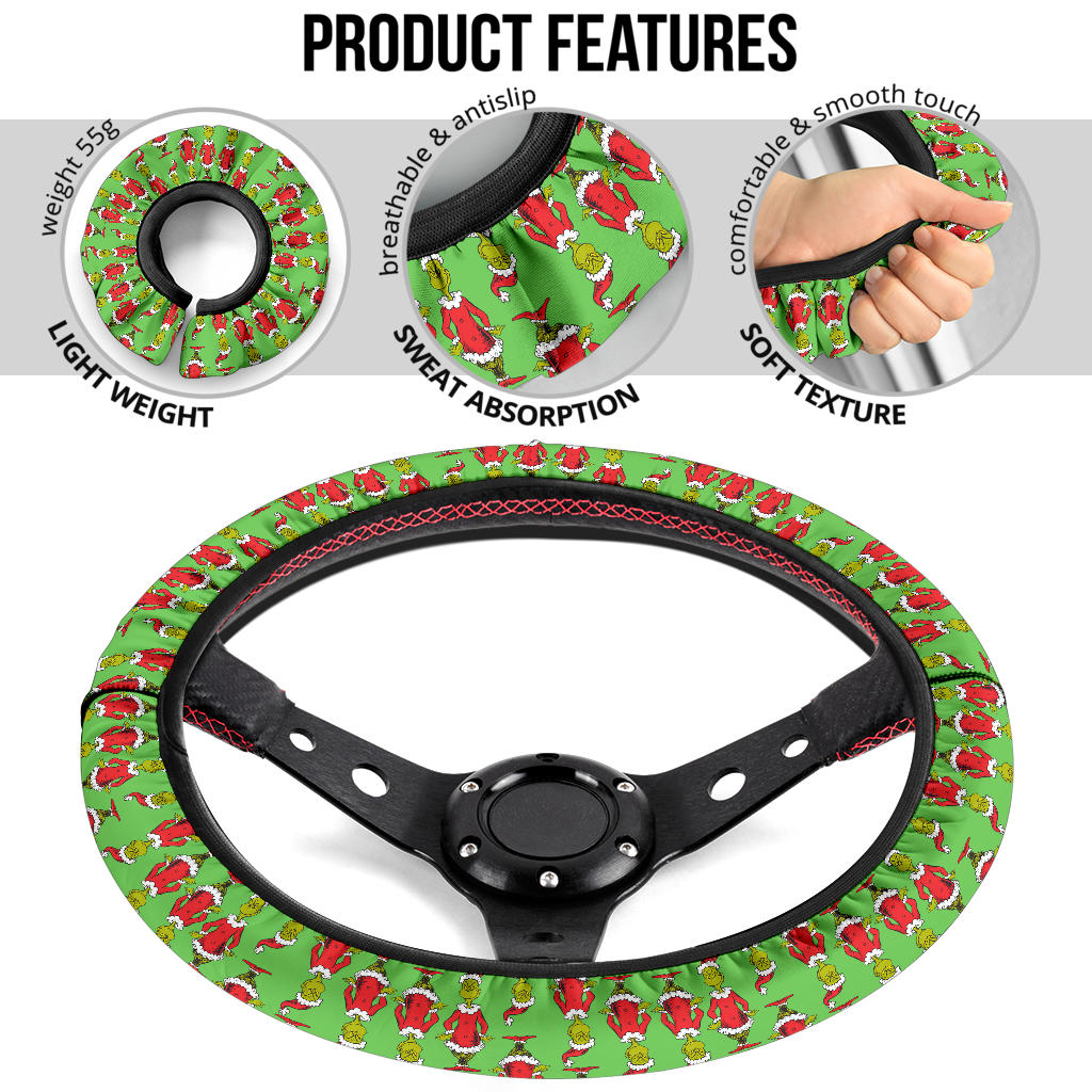 The Grinch Car Steering Wheel Cover