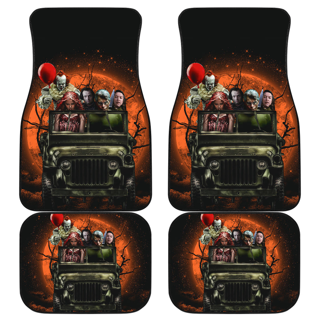 Pennywise And Friends Halloween Moonlight Car Floor Mats Car Accessories