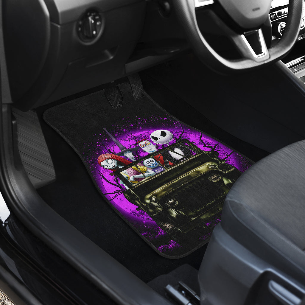 Halloween Nightmare Before Christmas Moonlight Drive Jeep Funny Car Floor Mats Car Accessories