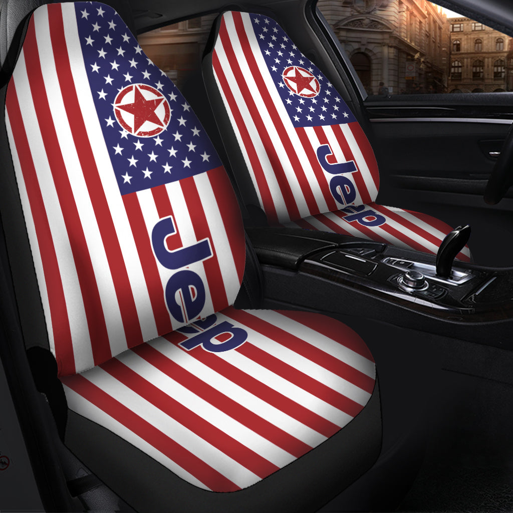 American Flag Premium Custom Car Seat Covers Decor Protectors