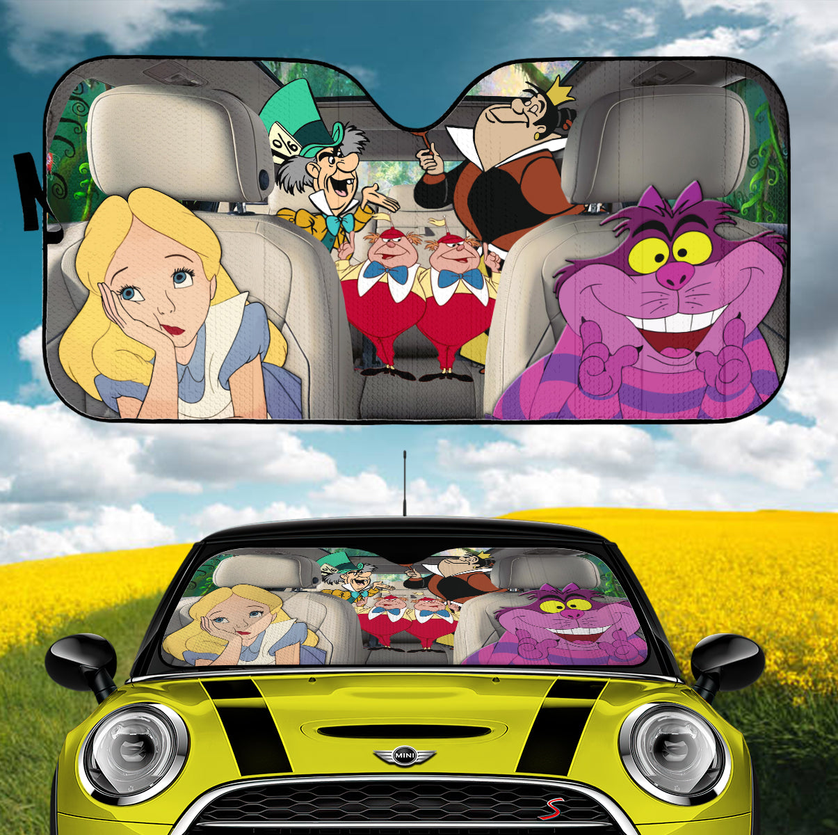 Alice In Wonderland Car Auto Sunshades