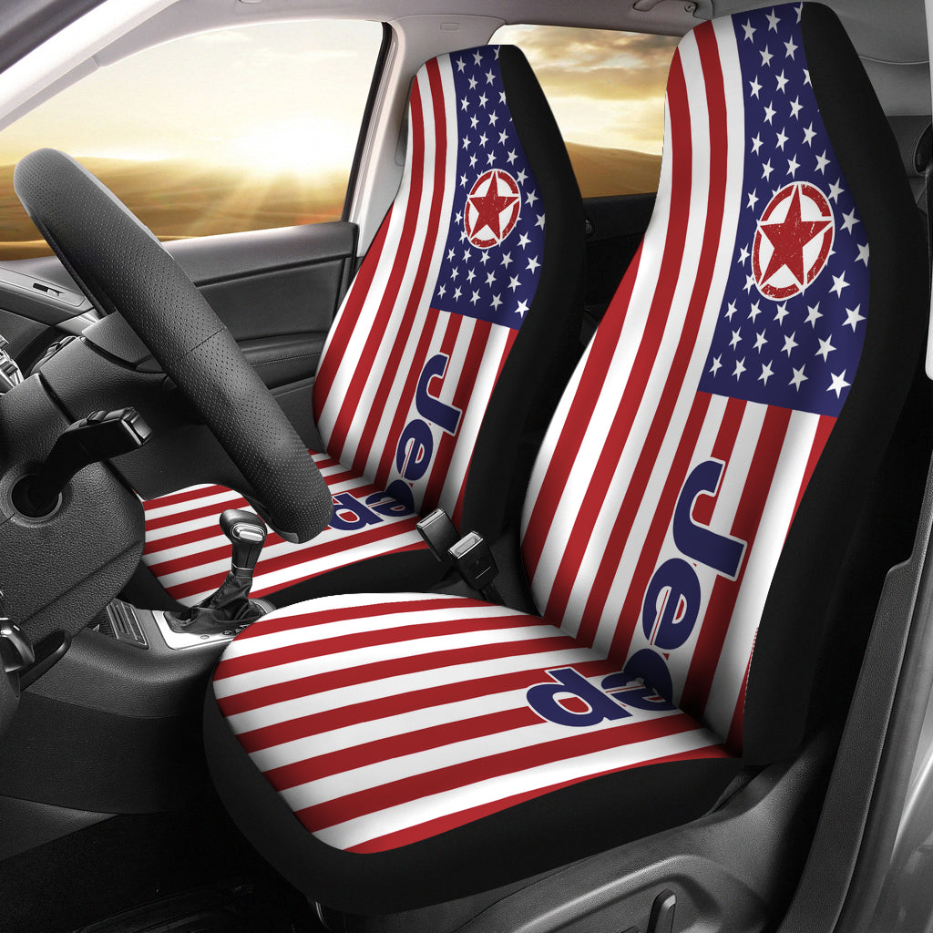 American Flag Premium Custom Car Seat Covers Decor Protectors