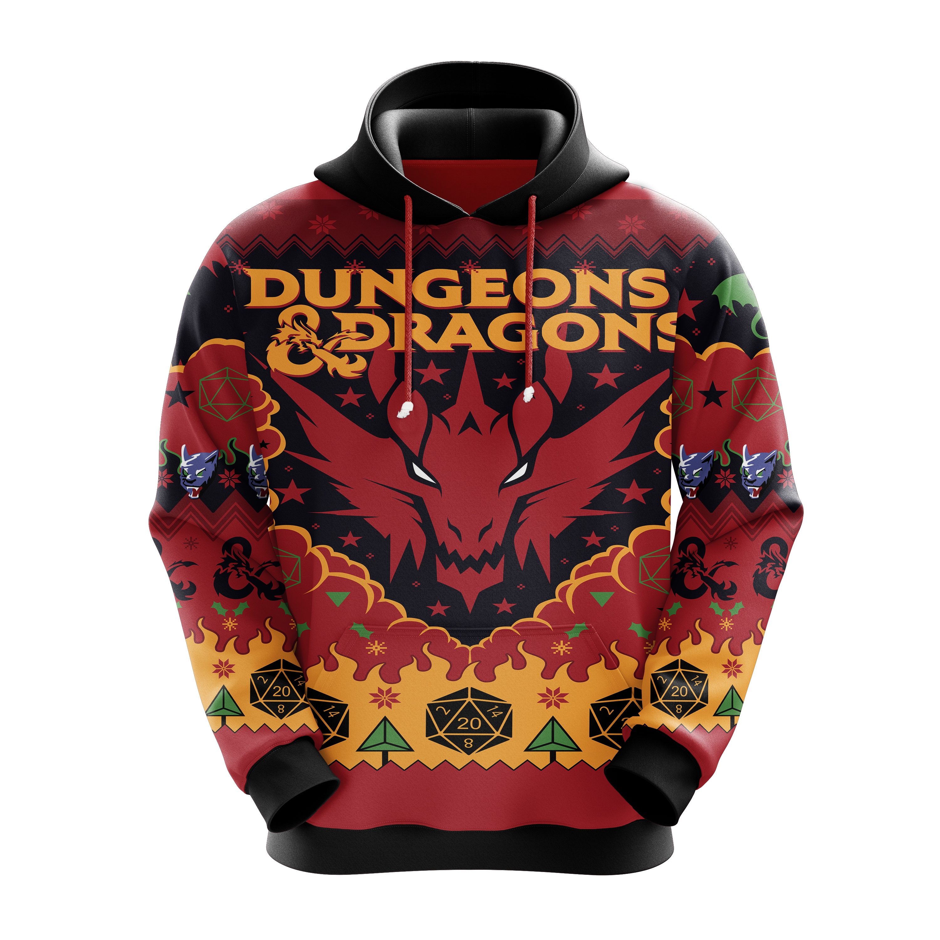 Dungeons & Dragons Christmas Hoodie Amazing Gift Idea Christmas Gift