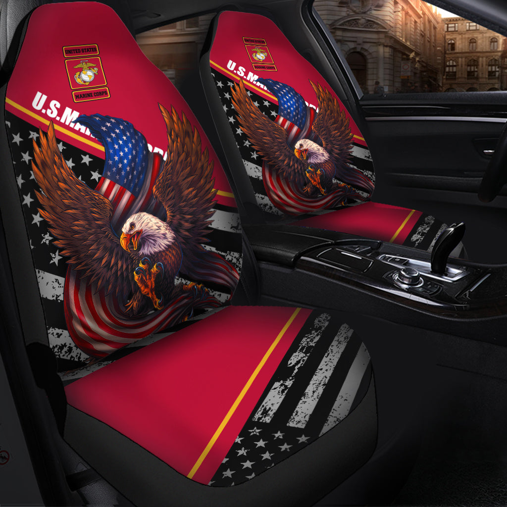 US Marine Corps Premium Custom Car Seat Covers Decor Protectors