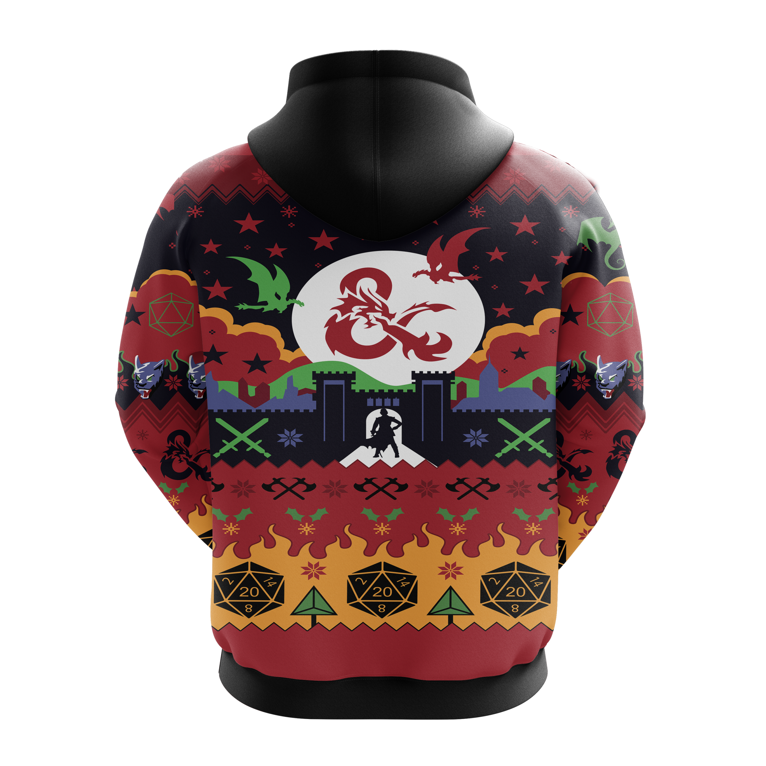 Dungeons & Dragons Christmas Hoodie Amazing Gift Idea Christmas Gift
