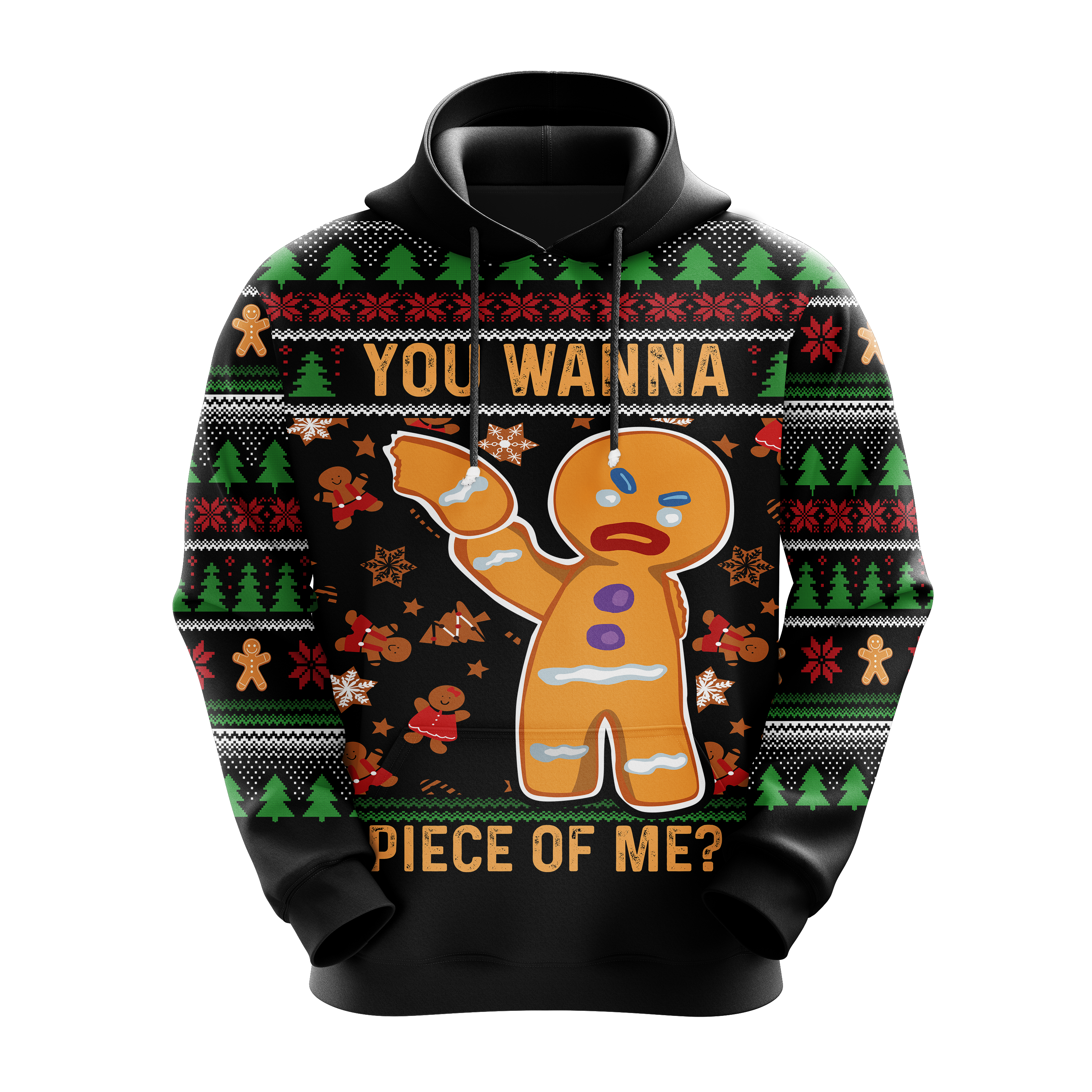 Gingerbread Man You Wanna Piece Of Me Christmas Hoodie Amazing Gift Idea Christmas Gift