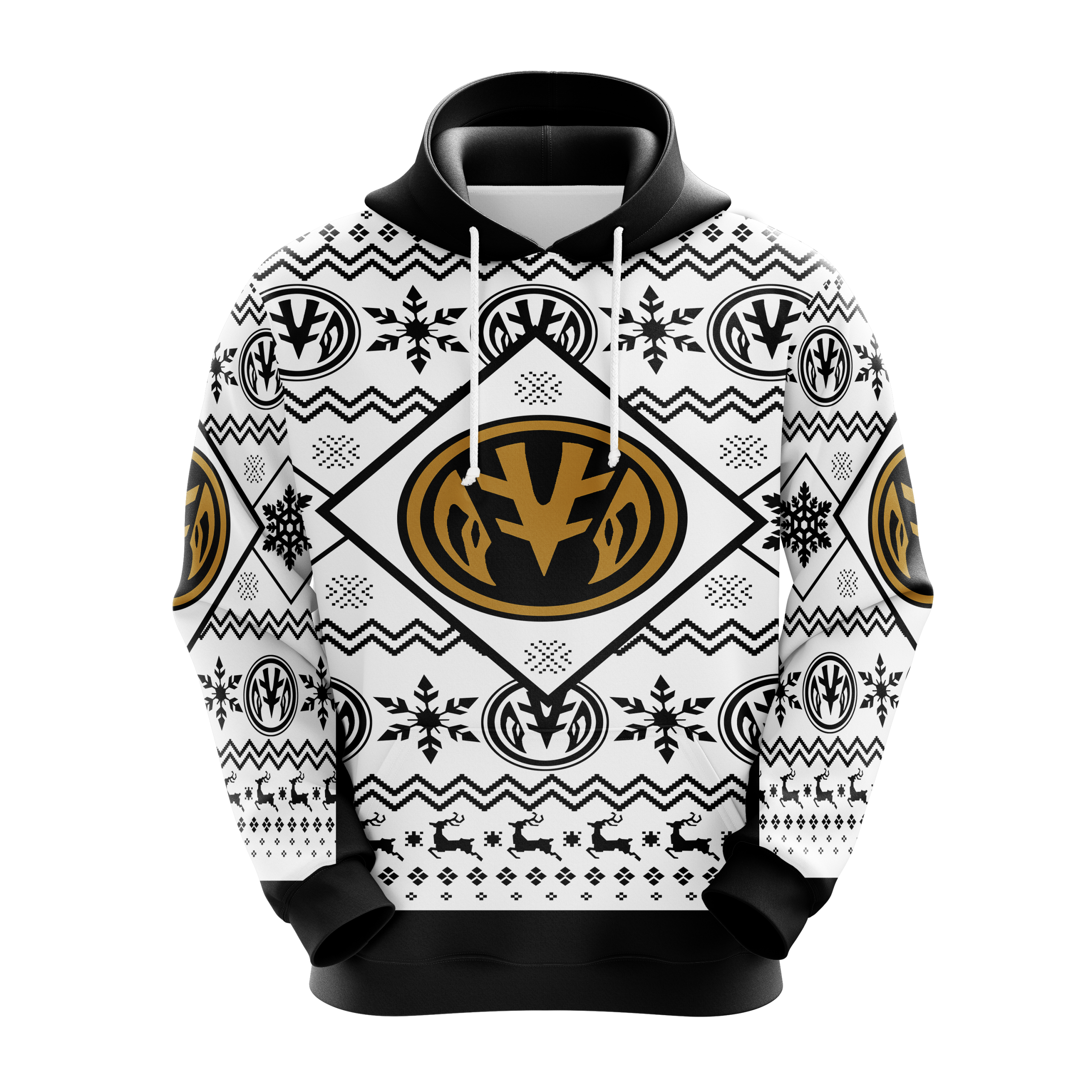 Mighty Morphin White Power Ranger Christmas Hoodie Amazing Gift Idea Christmas Gift