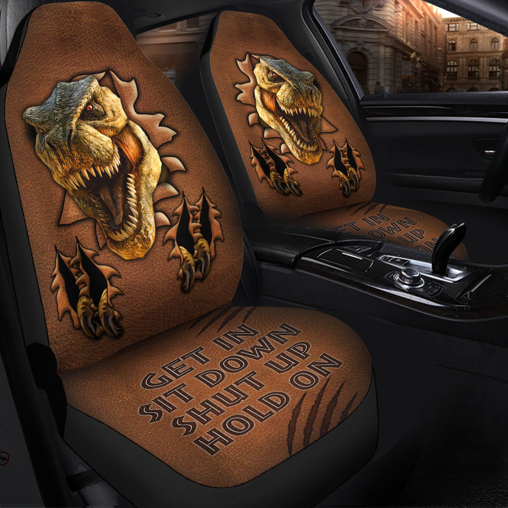Get In Sit Down T-Rex Premium Custom Car Seat Covers Decor Protecto