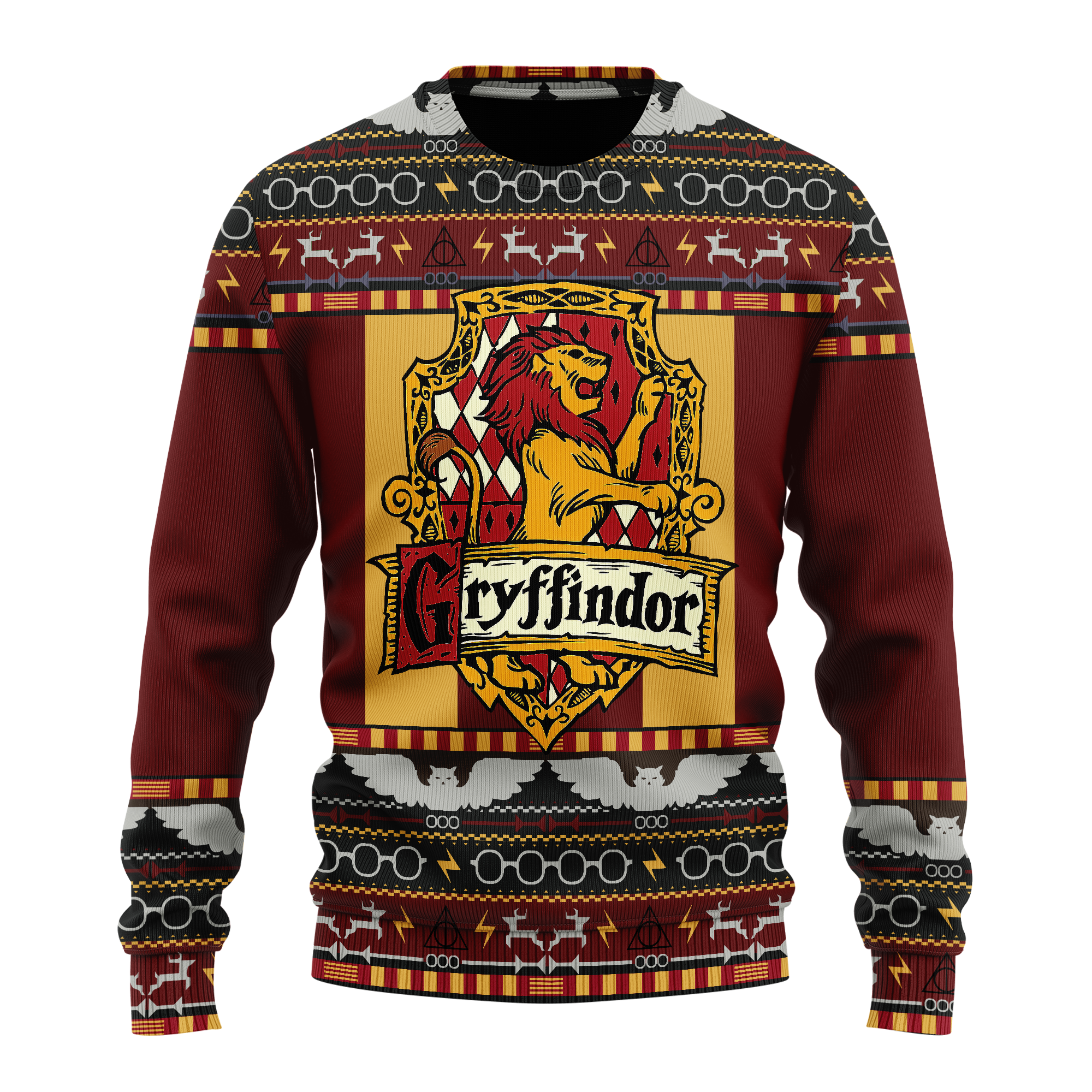 Harry Potter Gryffindor Ugly Christmas Sweater Xmas Gift