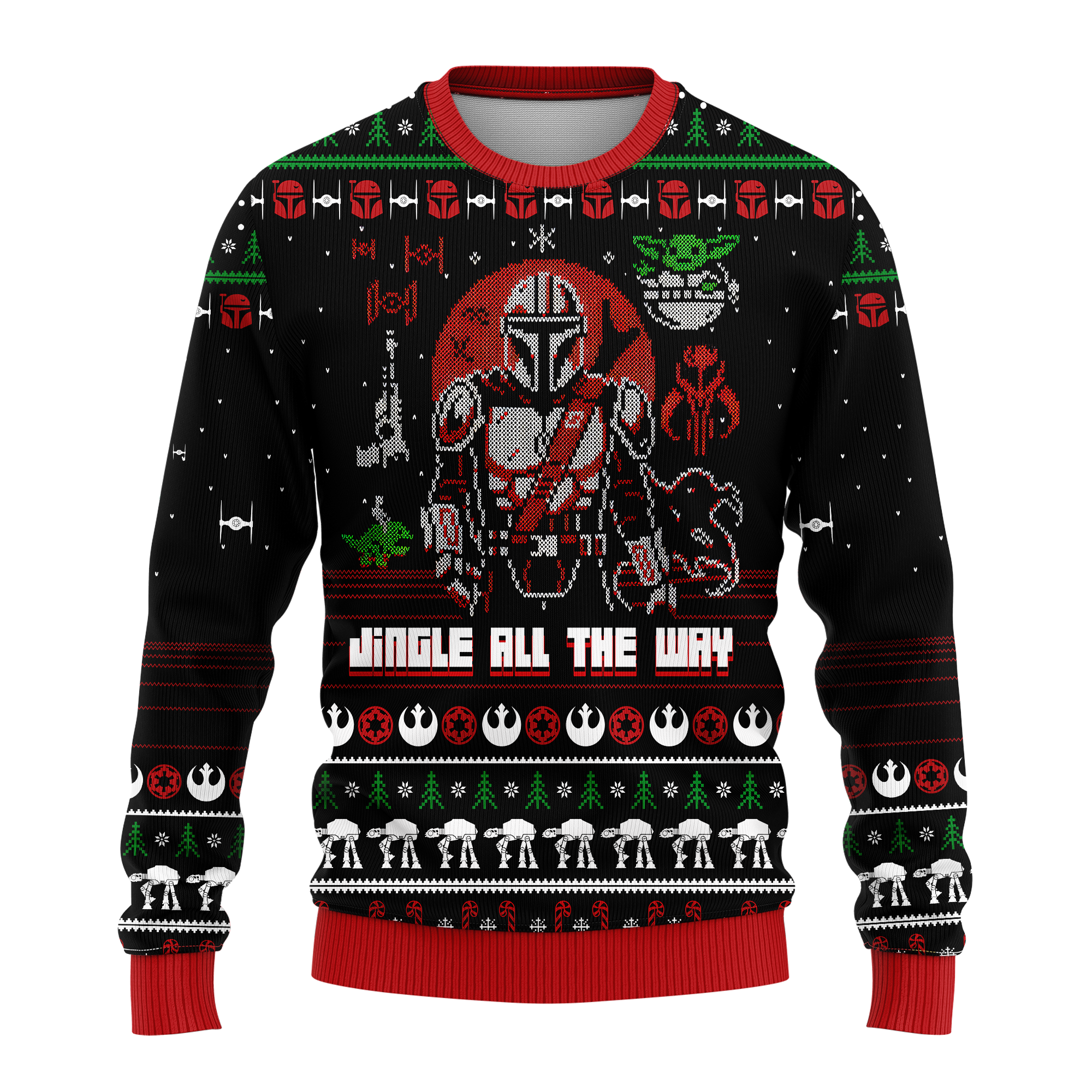 Star Wars Jingle All The Way Ugly Christmas Sweater Xmas Gift
