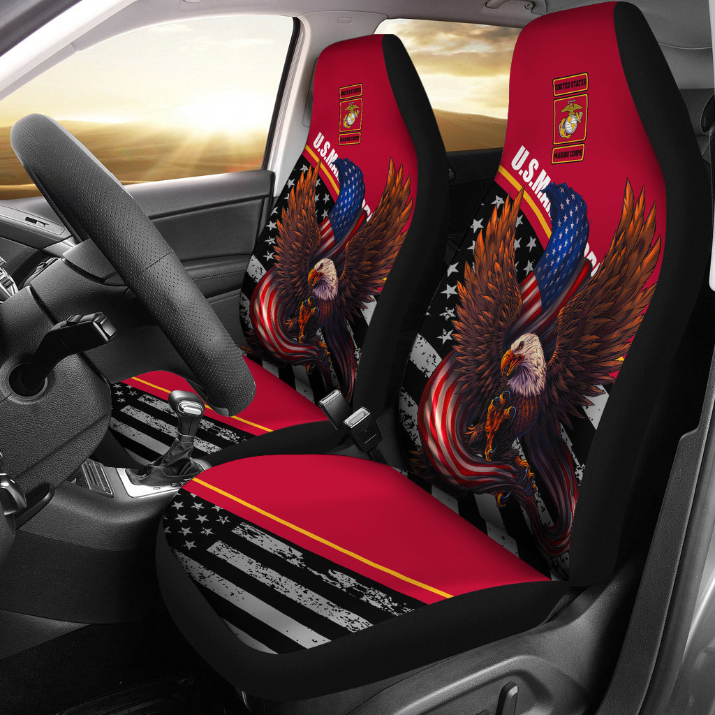 US Marine Corps Premium Custom Car Seat Covers Decor Protectors