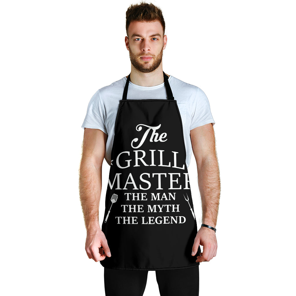 The Grill Master The Man BBQ Custom Apron Best Gift For Anyone Who Loves Cooking