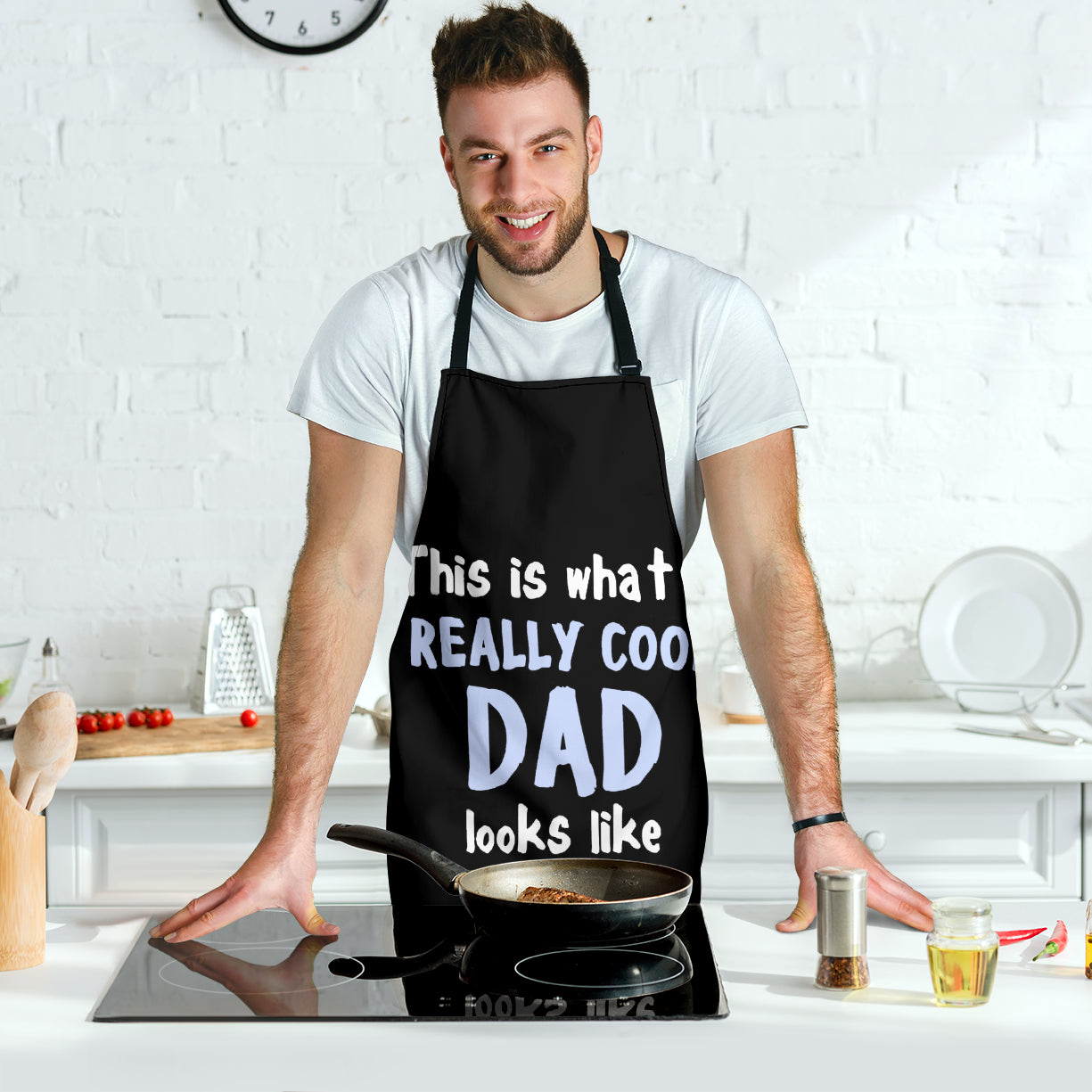 This Is What A Really Cool Dad Look Like Custom Apron Best Gift For Anyone Who Loves Cooking