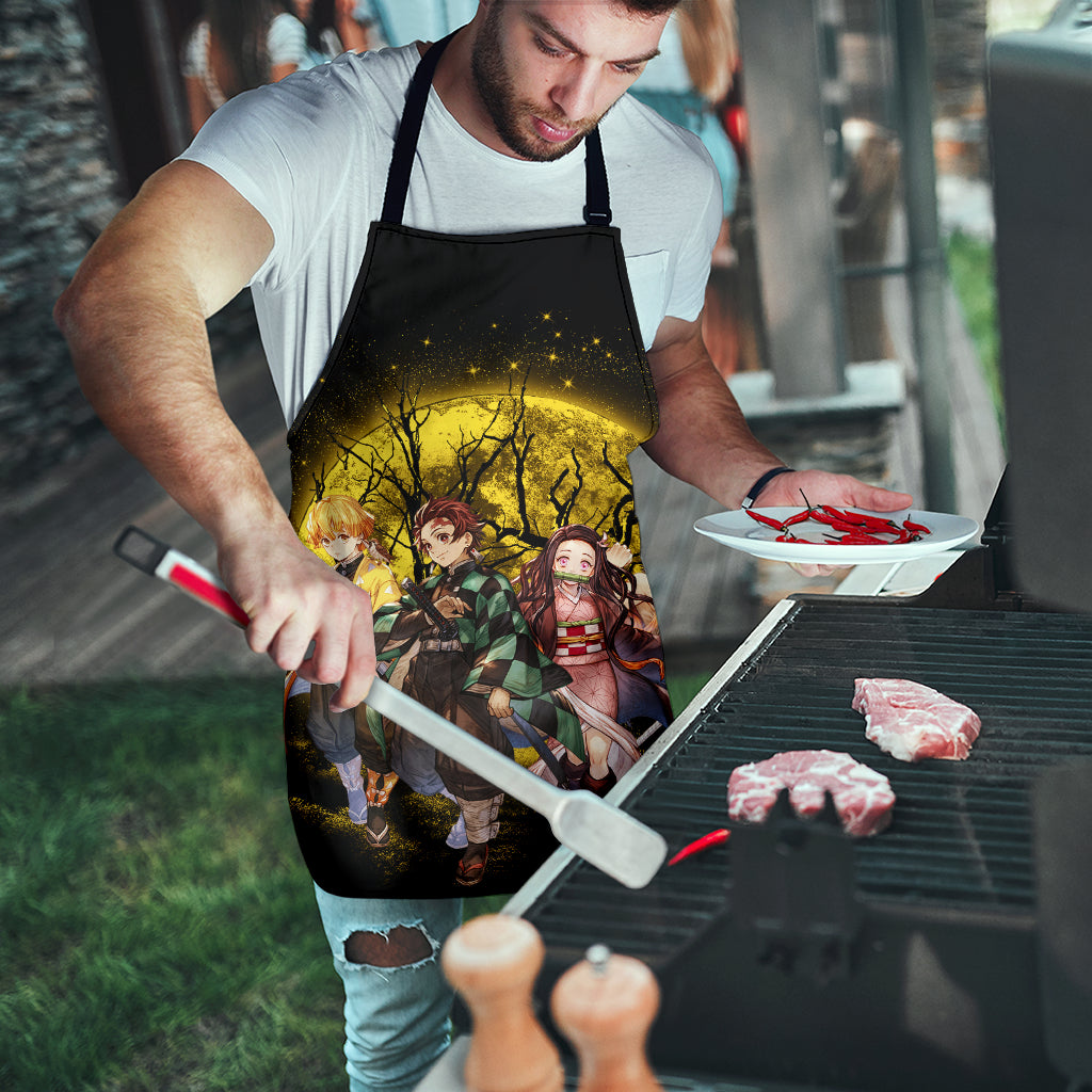 Moon Demonslayer Moonlight Custom Apron Best Gift For Anyone Who Loves Cooking