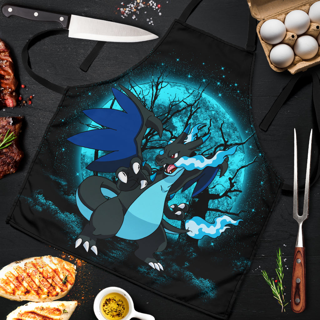 Charizard Mega X Moonlight Custom Apron Best Gift For Anyone Who Loves Cooking Nearkii