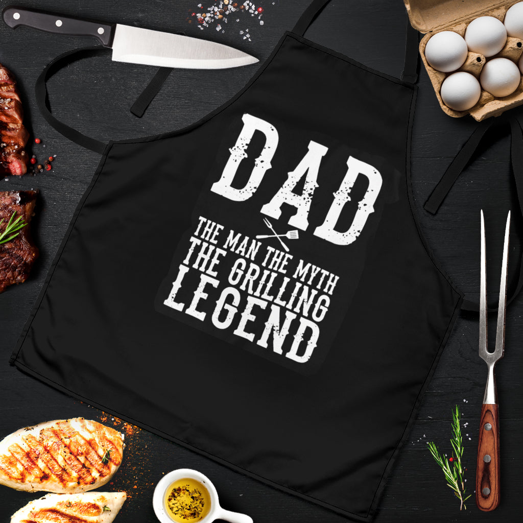 Dad Grilling Legend Custom Apron Best Gift For Anyone Who Loves Cooking