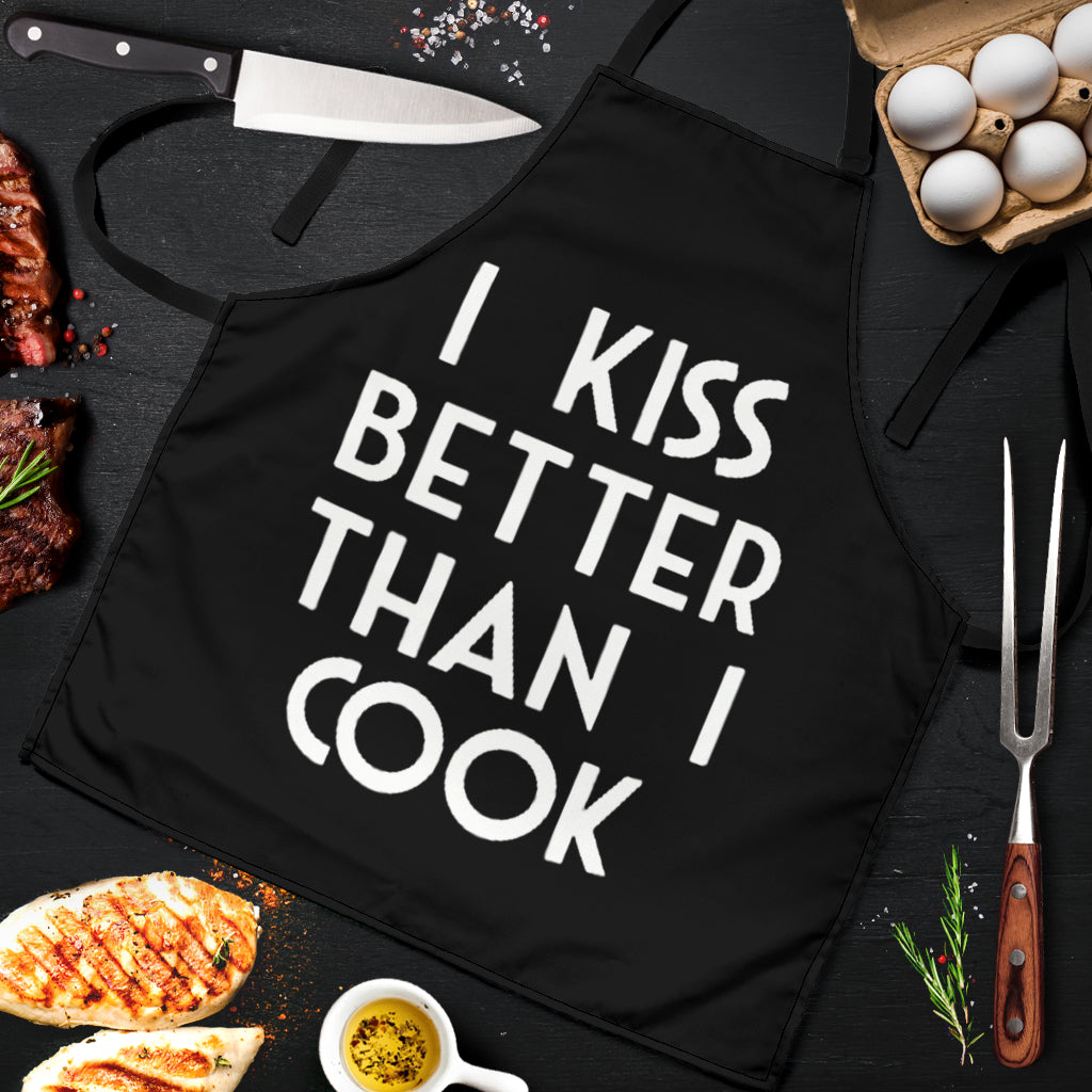 I Kiss Better Than I Cook Custom Apron Best Gift For Anyone Who Loves Cooking Nearkii