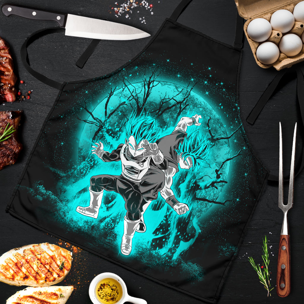Goku Vegeta Moonlight Custom Apron Best Gift For Anyone Who Loves Cooking Nearkii