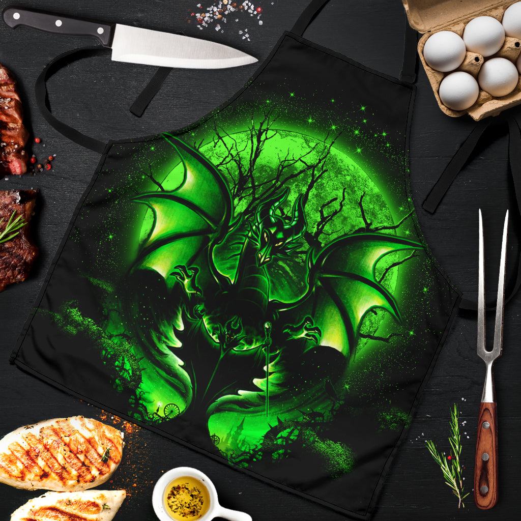 Maleficent Moonlight Custom Apron Best Gift For Anyone Who Loves Cooking Nearkii