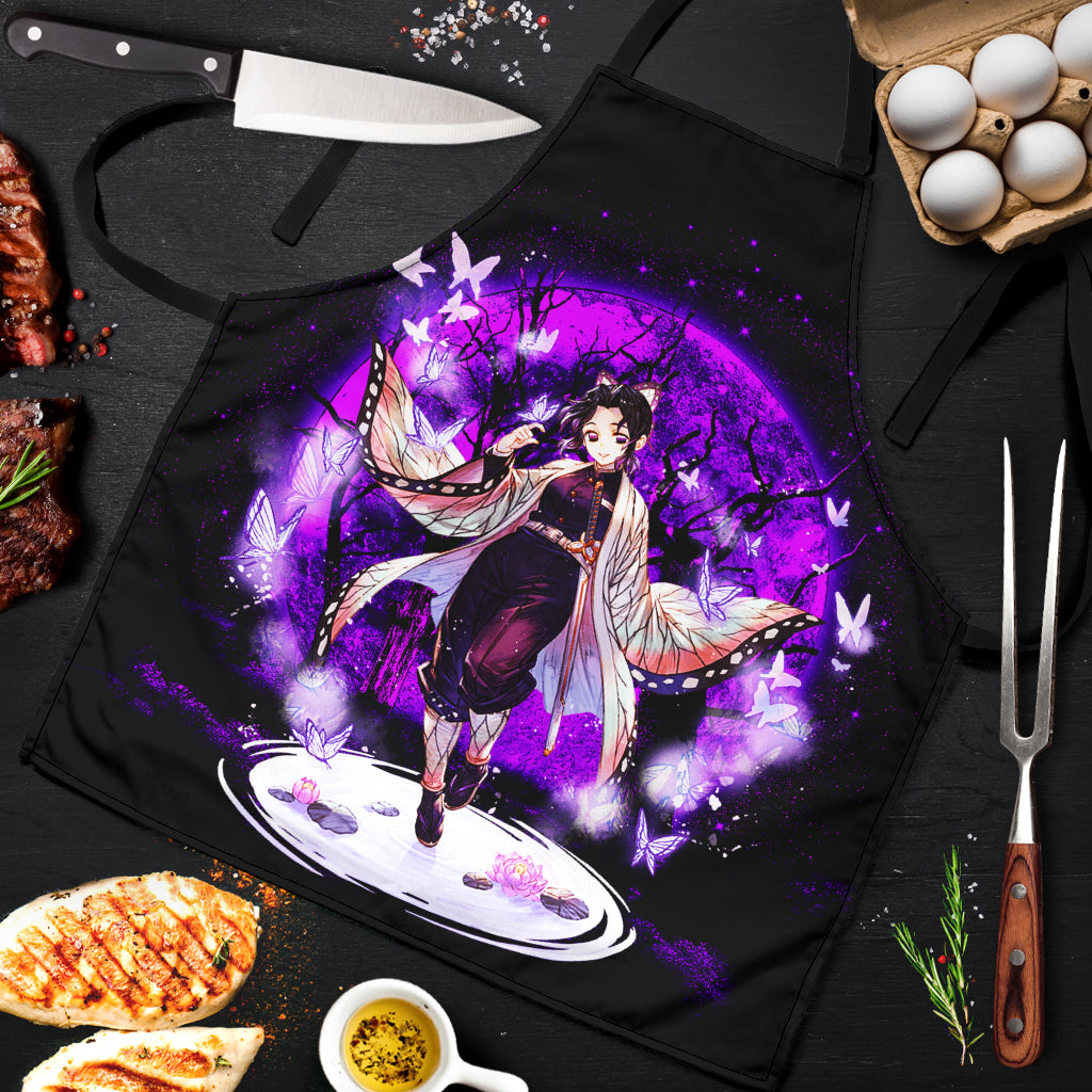 Shinobu Demon Slayer Moonlight Custom Apron Best Gift For Anyone Who Loves Cooking