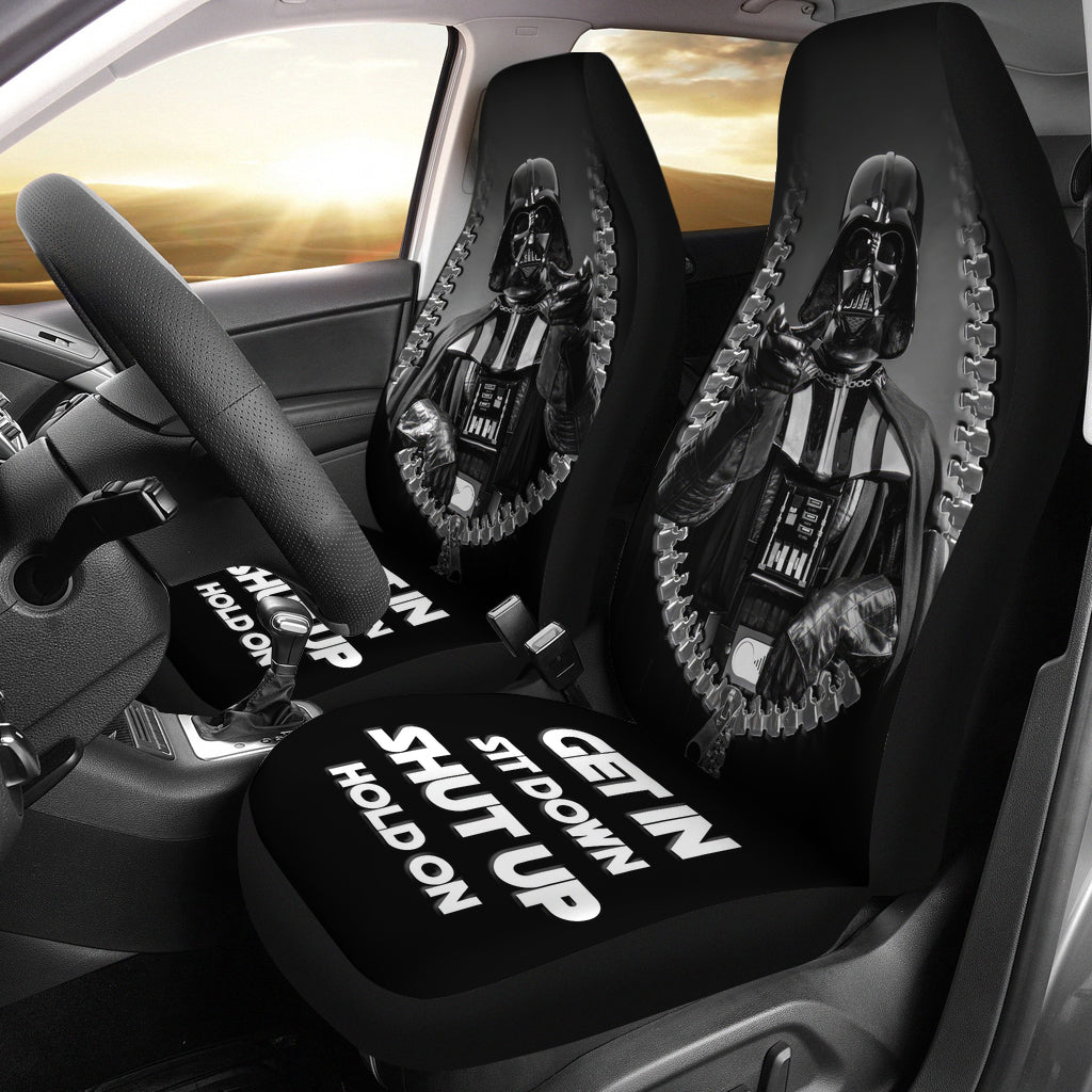 Get In Sit Down Zip Star Wars Darth Vader Premium Custom Car Seat Covers Decor Protectors