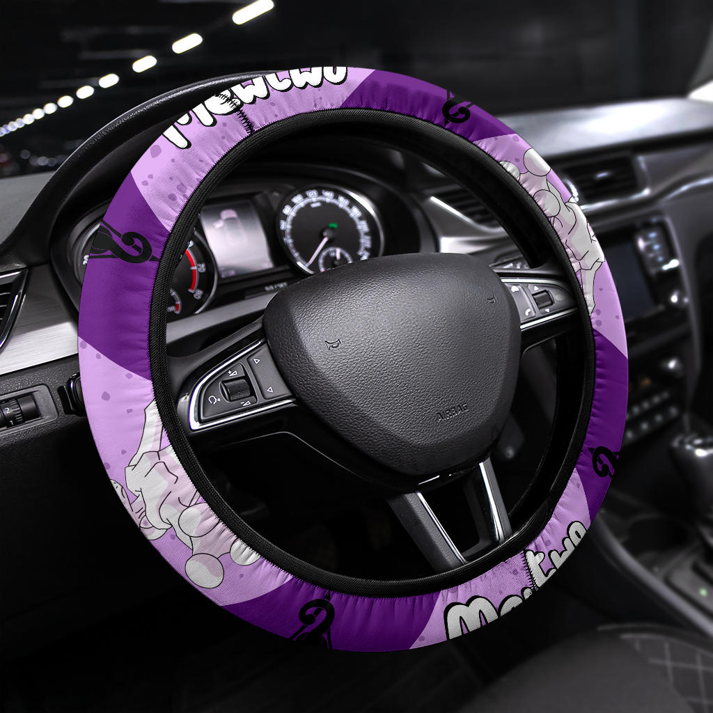 Mewtwo Pokemon Steering Wheel Cover