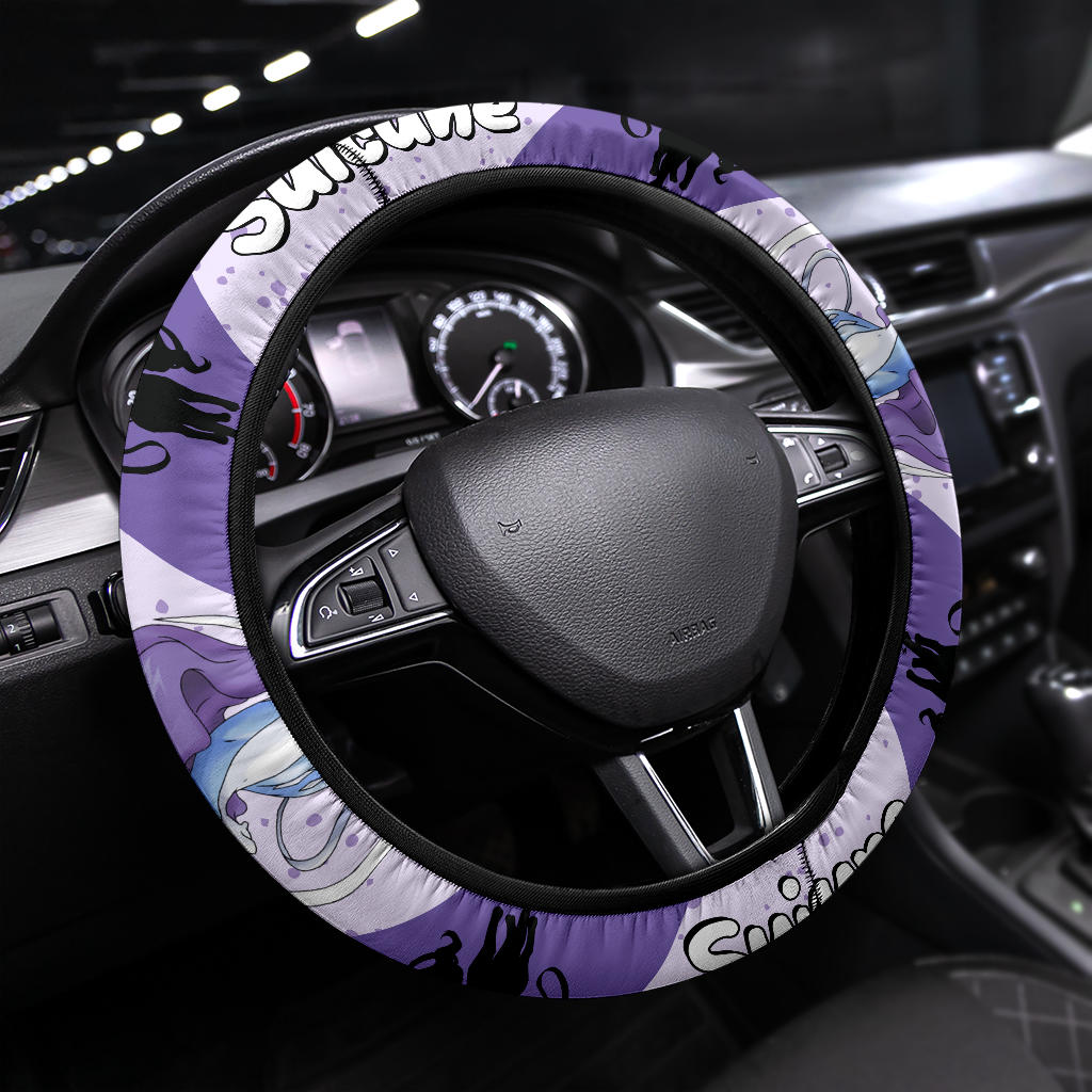 Suicune Pokemon Steering Wheel Cover