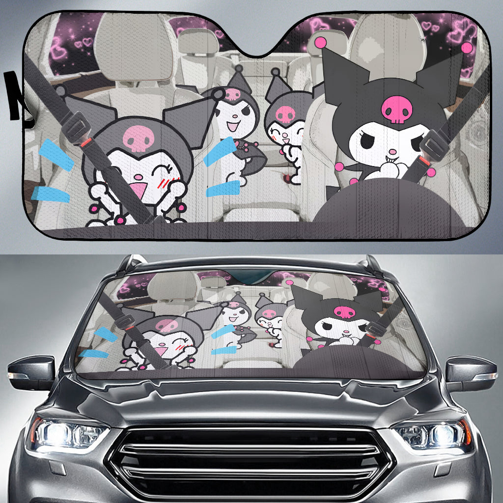 Kuromi Car Auto Sunshades