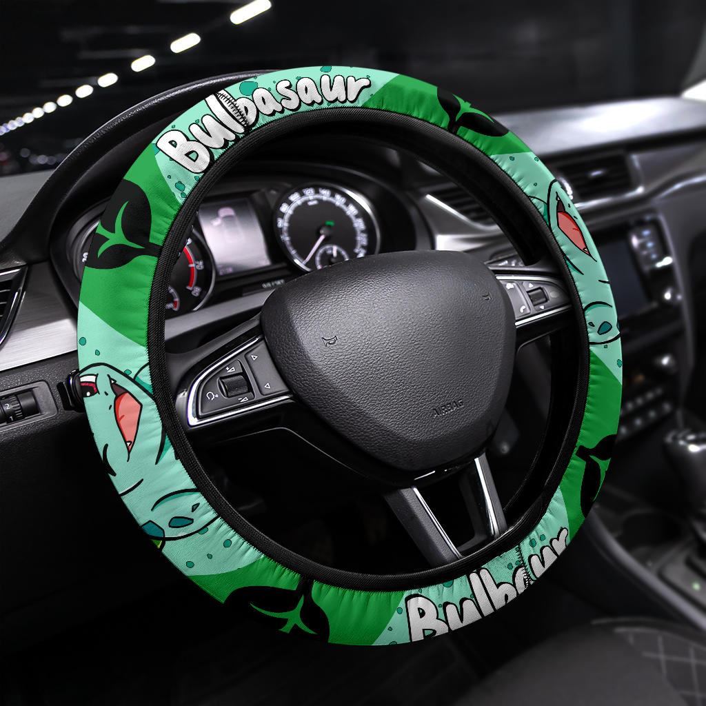 Bulbasaur Pokemon Steering Wheel Cover