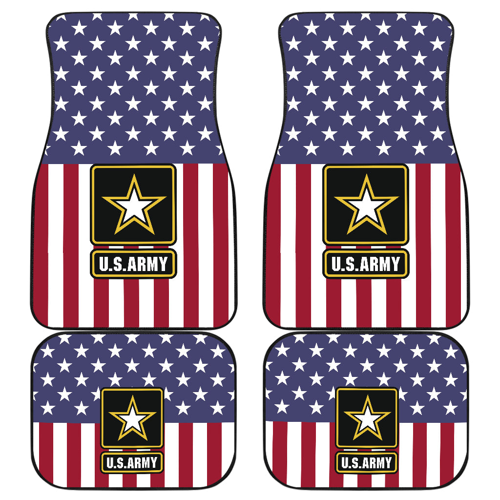 American Flag US Army Car Mats