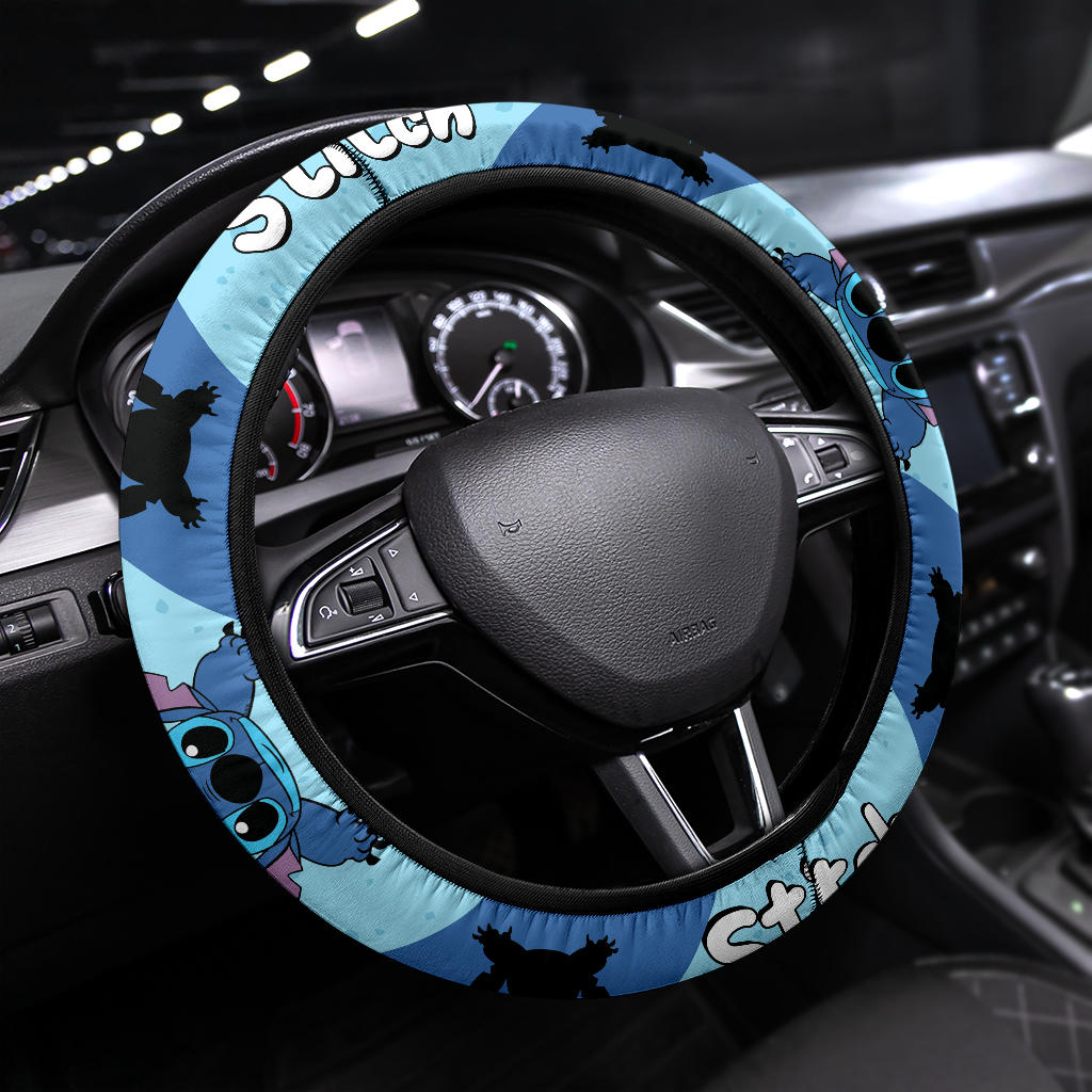 Stitch Pokemon Steering Wheel Cover