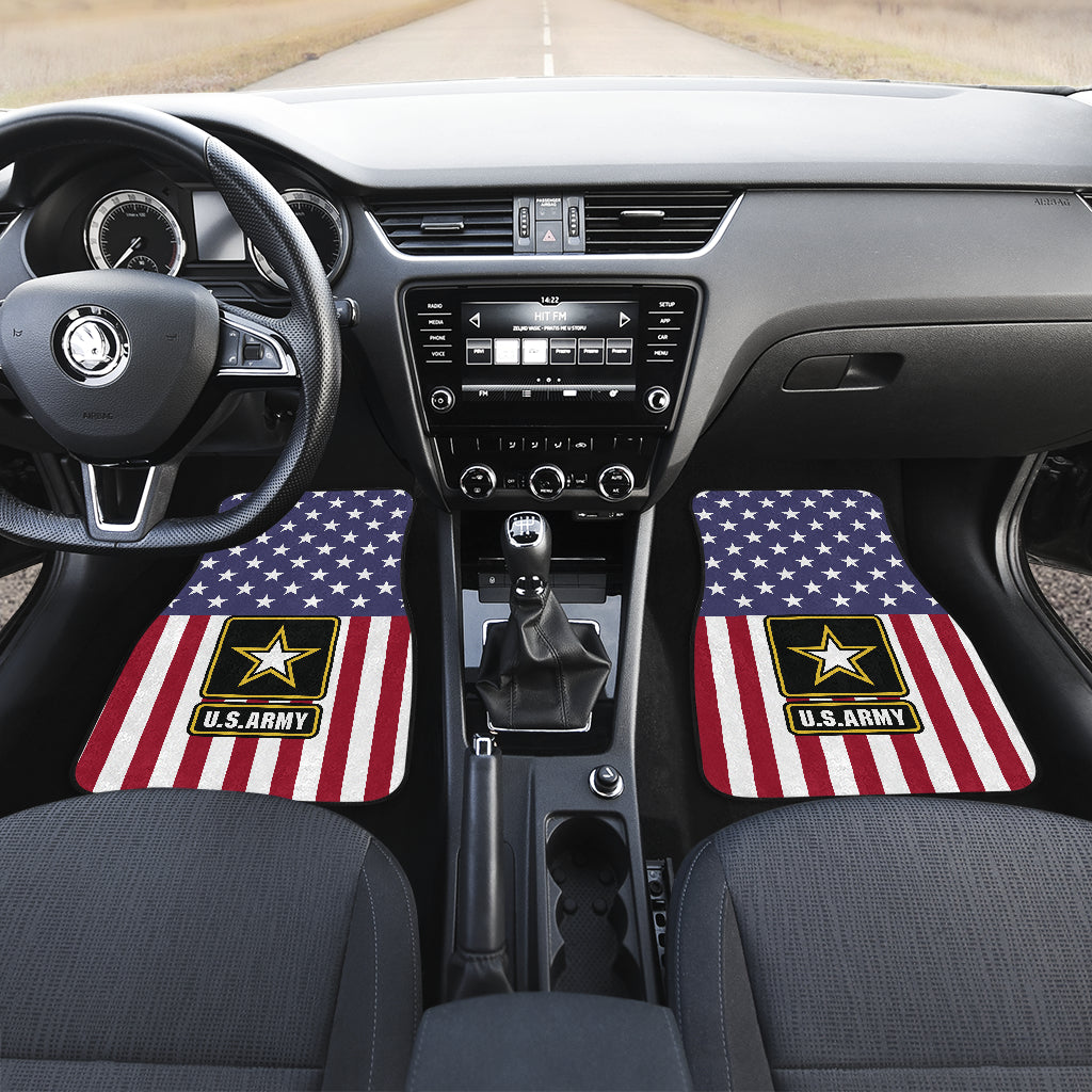 American Flag US Army Car Mats