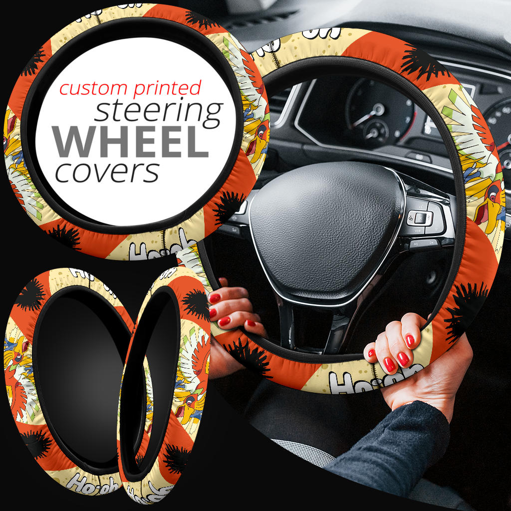 Ho-Oh Pokemon Steering Wheel Cover