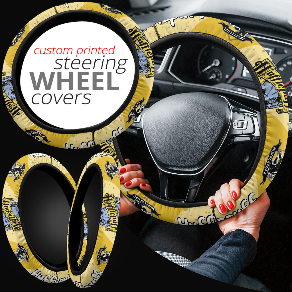 Hufflepuff Harry Potter Steering Wheel Cover