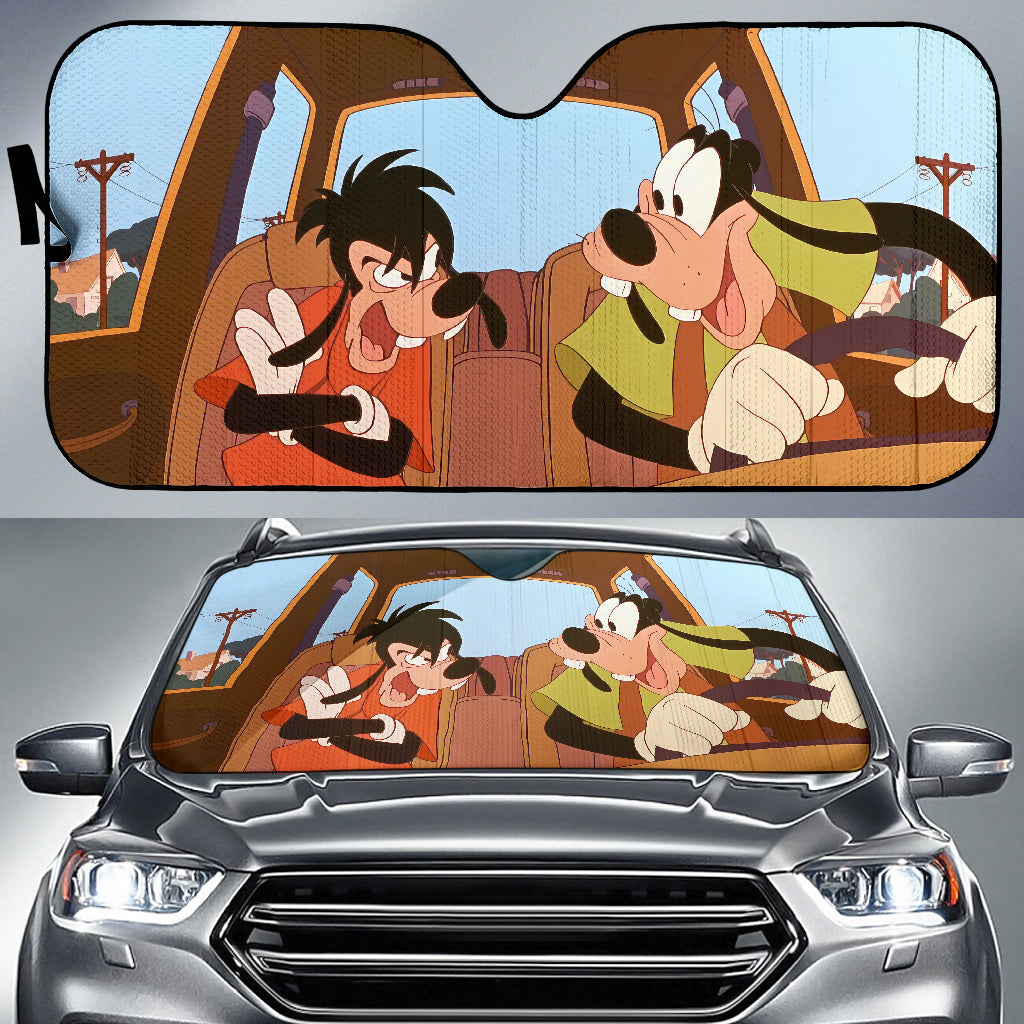 Goofy And Max Car Auto Sunshades