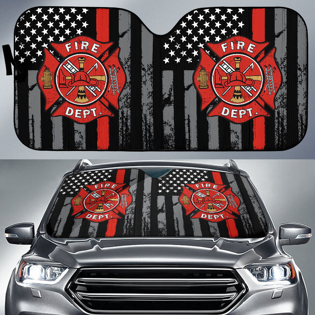 Fire Dept. Car Auto Sunshades